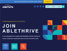 Tablet Screenshot of ablethrive.com